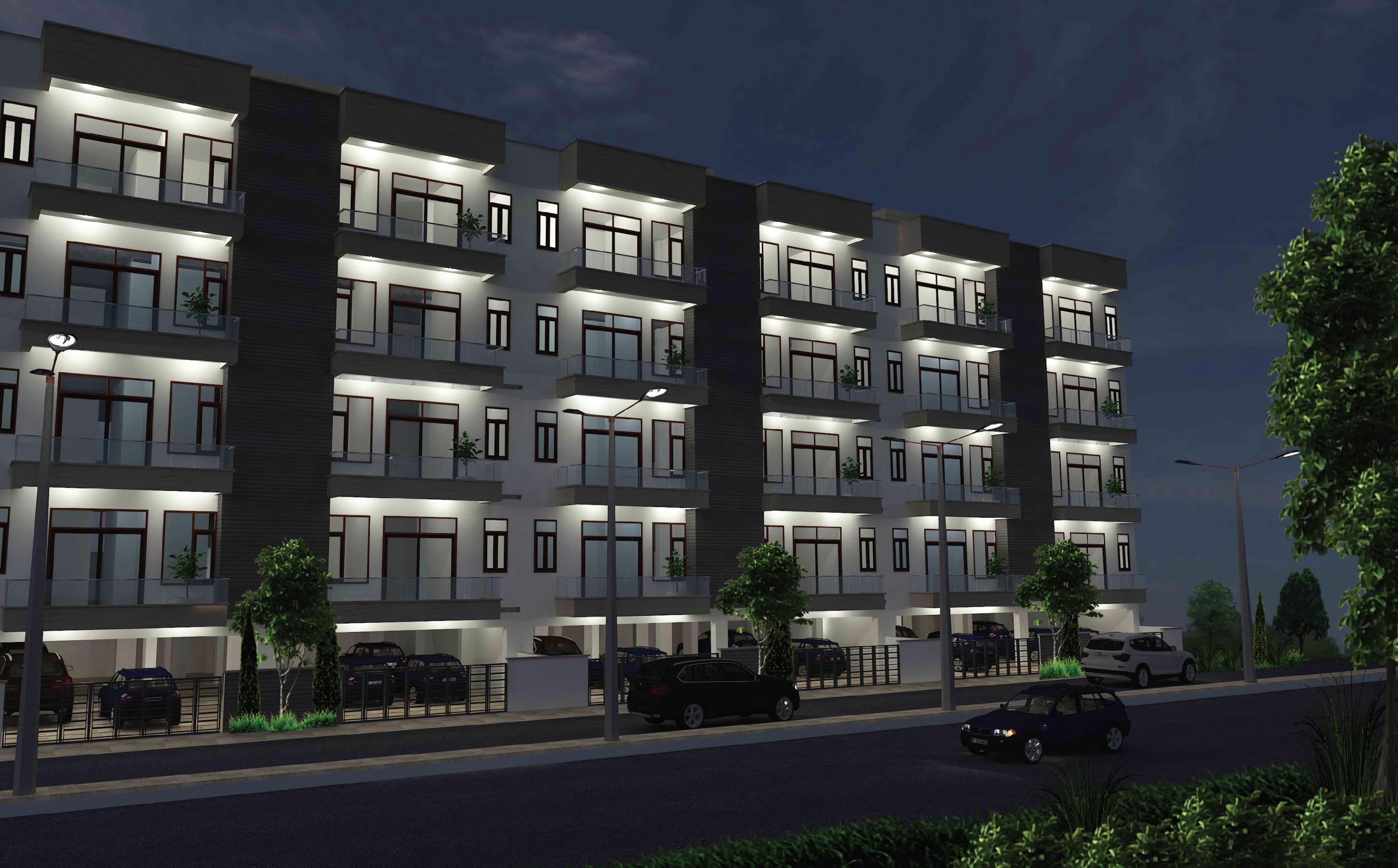 Raj Garden City aerial view